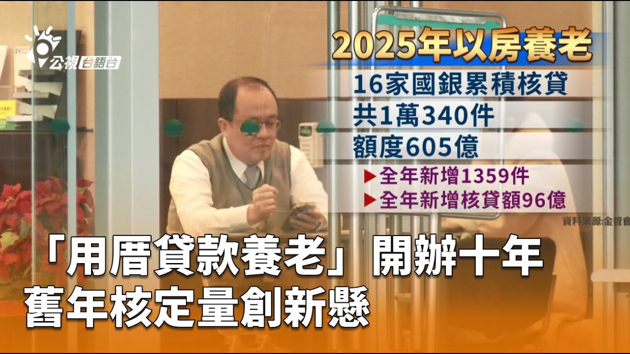 「用厝貸款養老」開辦十年 舊年核定量創新懸 | 公視台語台 | 20260120