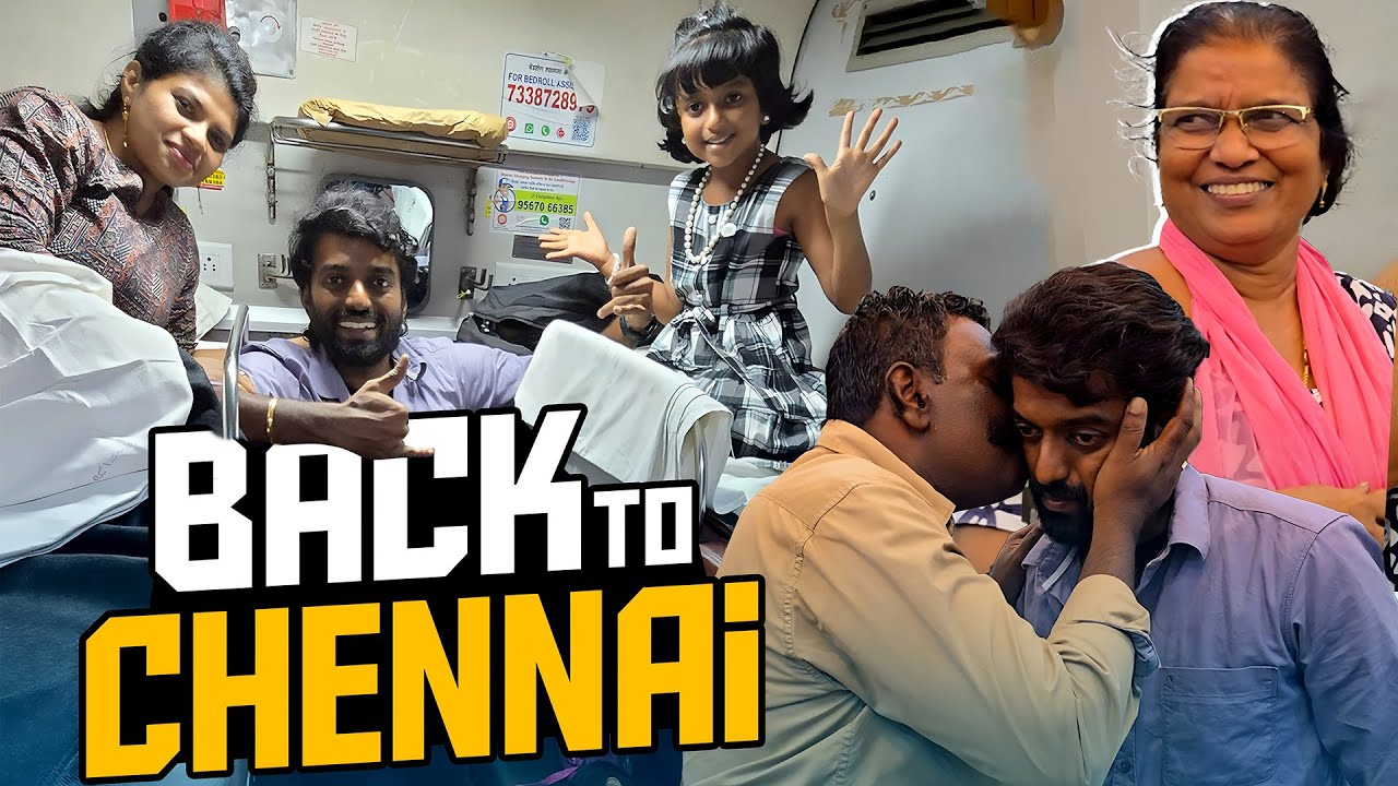 Family Trip on a Special Train 🚈 Bye அம்மா அப்பா 👋 Nagercoil to Tambaram | DAN JR VLOGS