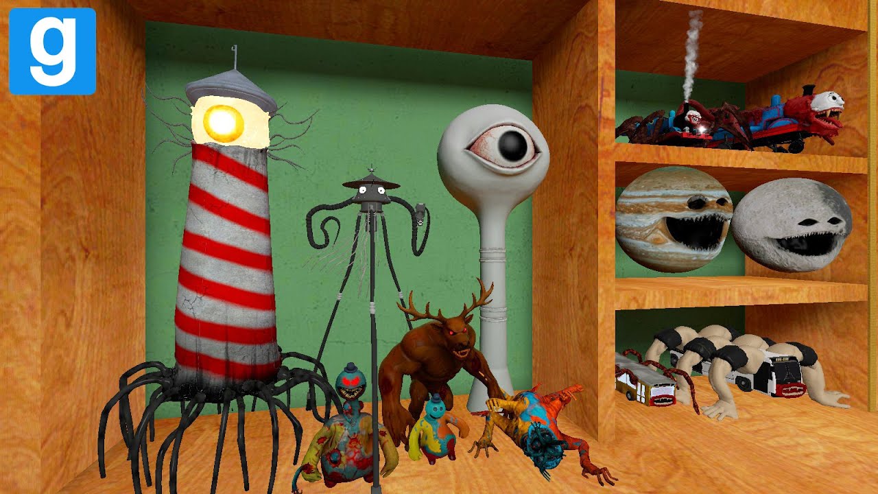 EVERYTHING TURNED INTO MONSTERS: LIGHTHOUSE MONSTER, CURSED MONSTER, BUS EATER
