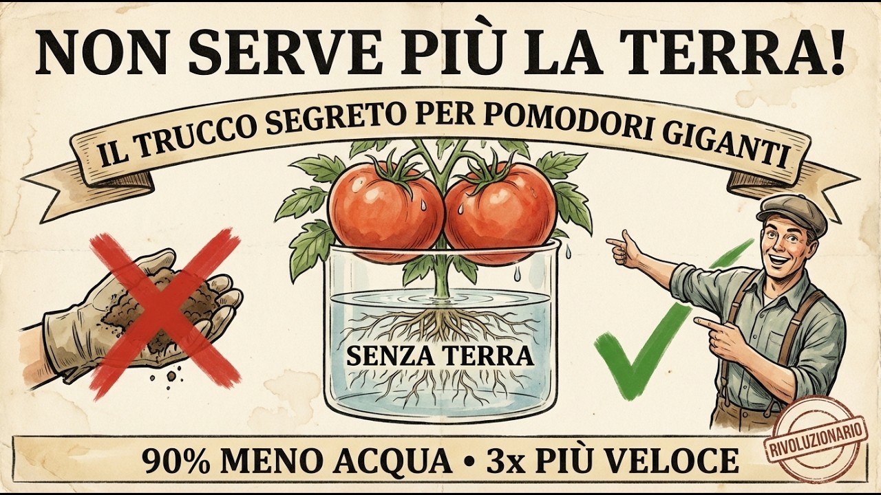 I coltivatori di pomodori ODIANO questo trucco 🍅 — 3× più raccolto senza terra in 60 giorni