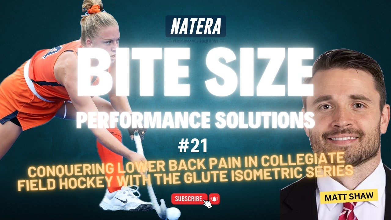 Bite Size Performance Solution #21 - Conquering LBP in Hockey with the Glute Iso Series - Matt Shaw