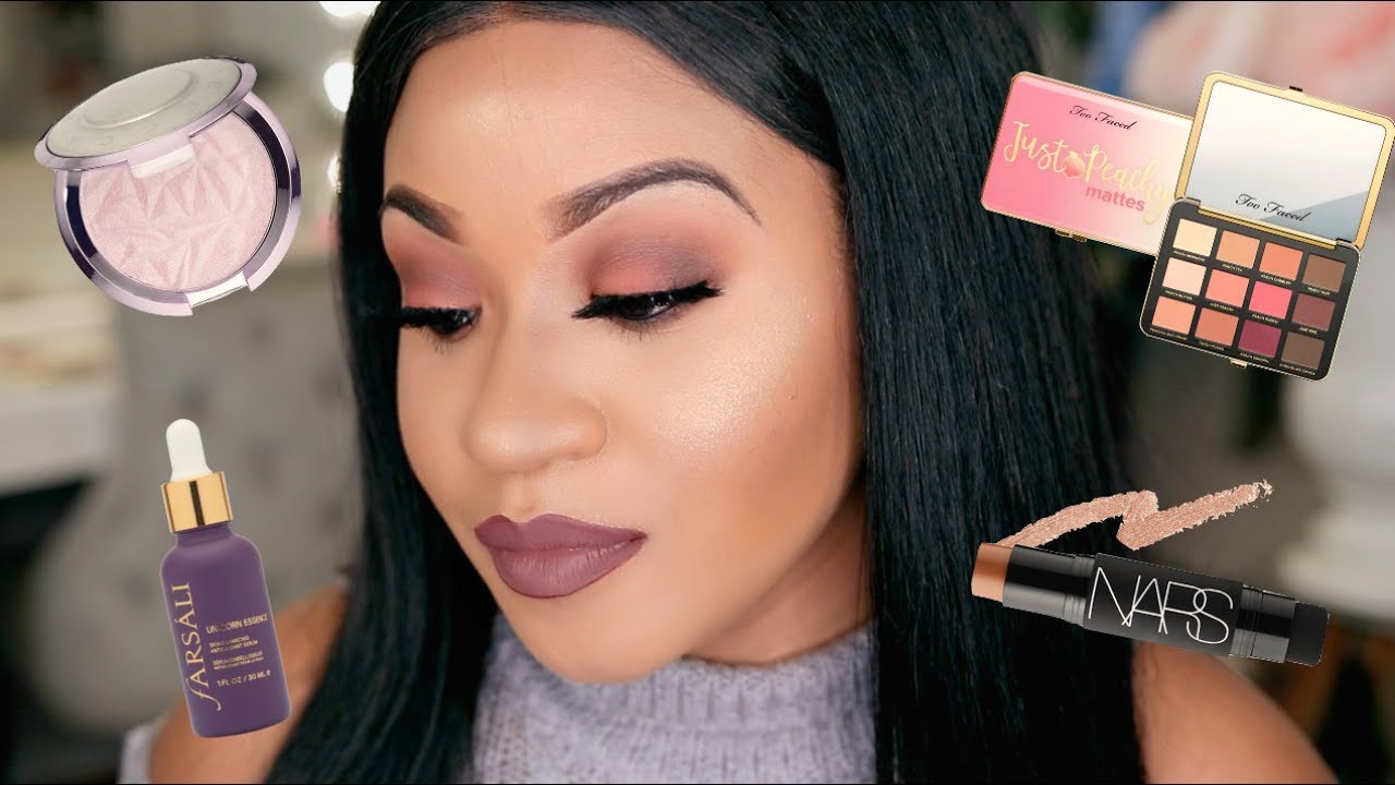 Peachy Fall Makeup Tutorial + Trying NEW Products!! NitraaB