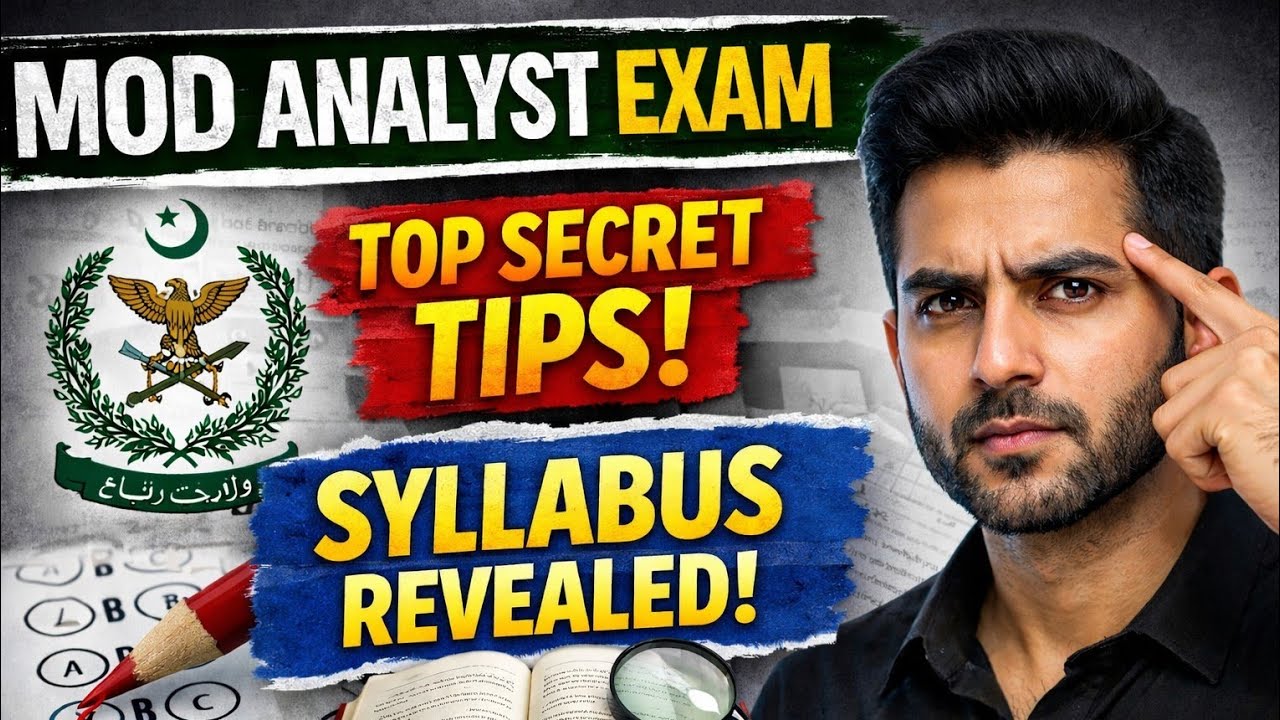 MOD Analyst Exam is tomorrow? 🔥 Complete Syllabus & Important Tips | Pass Karne Ki Strategy