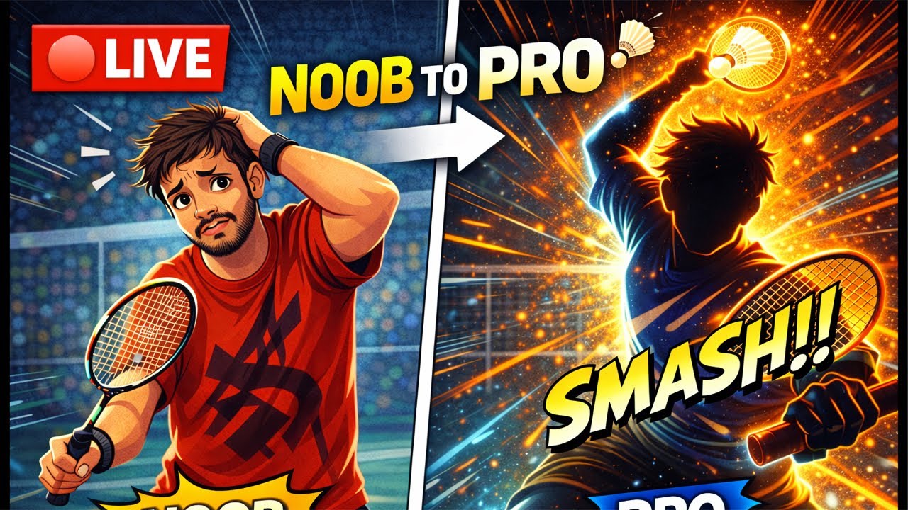 LIVE Badminton Practice 🏸 | Improving My Game in Real Time | Noob to Pro! DAY: 8/100