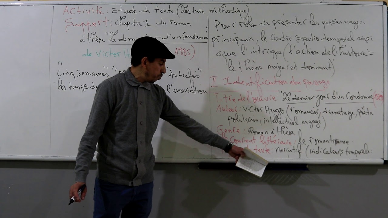 lecture méthodique de l'incipit du roman  le dernier jour d'un condamné
