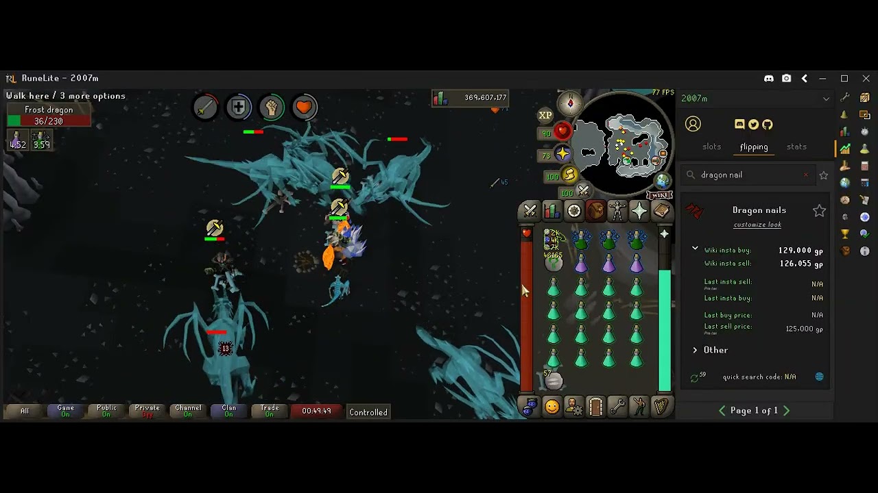 Frost Dragons Melee Guide (GREAT PROFIT/HR) 5-7m per hour as well as loot from 2150 kills