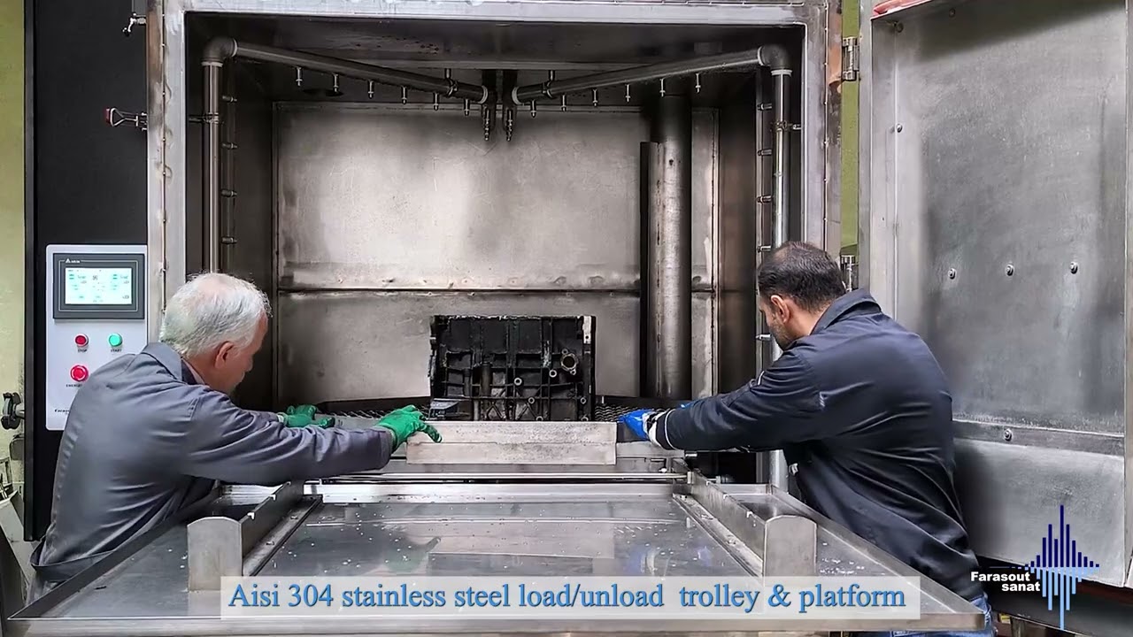 Heavy duty Industrial rotary spray parts-washer