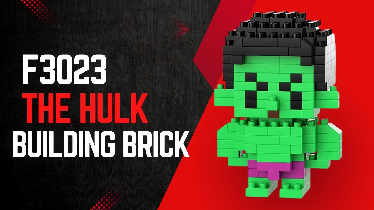 F3023 Hulk Bricks Figure 🧱 | Step-by-Step Superhero Toy Build