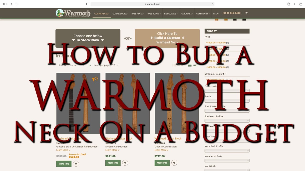 How to Get a Quality Warmoth Guitar Neck at the BEST PRICE!  And We are routing neck pockets today!