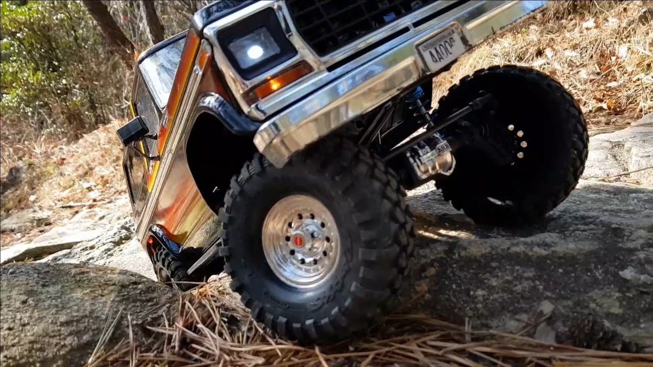 Traxxas TRX4 Bronco 100mm Shock(No Oil) Test 2