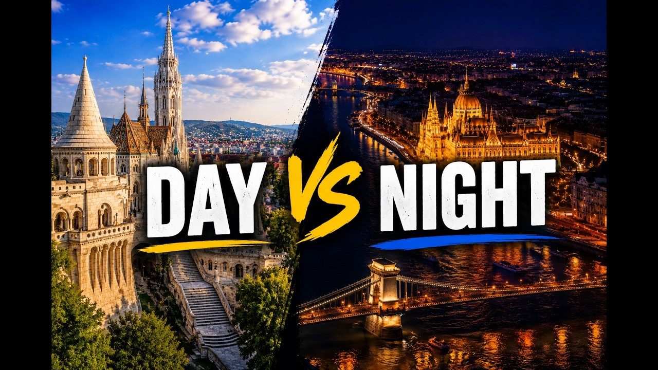 Budapest Day &rarr; Night 🇭🇺 Silent Cinematic Walk