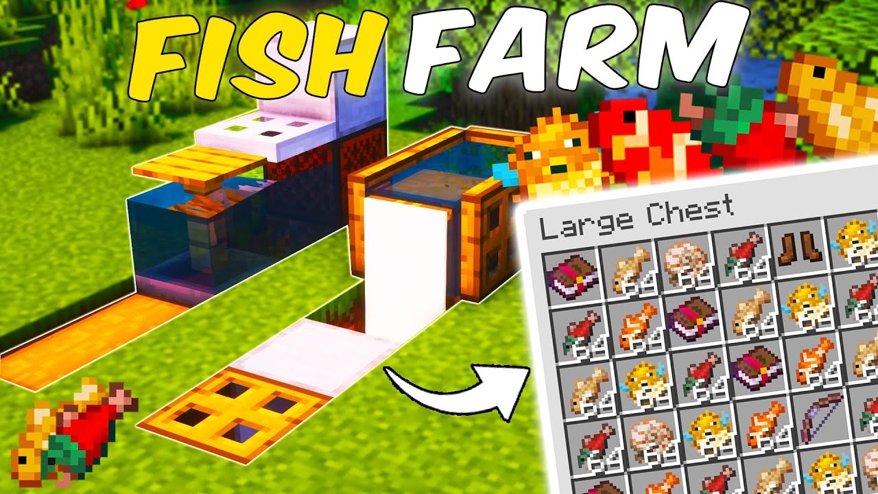 BU FARM SAYESİNDE, MİNECRAFT'TA BALIK VE BÜYÜLÜ KİTAP KASABİLİRSİN!! l Minecraft Bedrock Sistemler