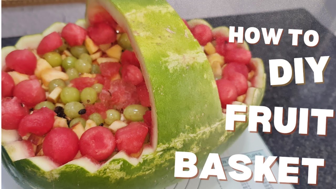 Easy DIY Watermelon Fruit Basket / How To Calve out a Fruit basket