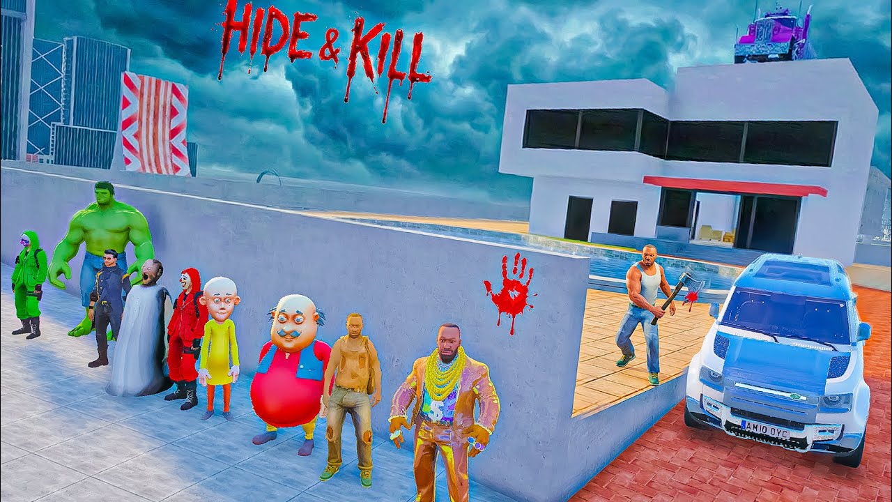 Franklin Play hide and kill in indian bikes driving 3d