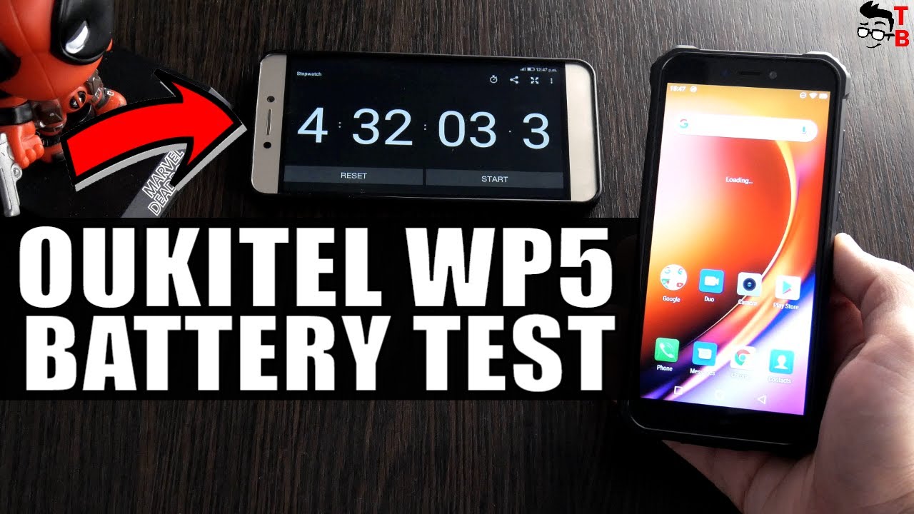 Oukitel WP5 - Battery Drain Test and Charging Time