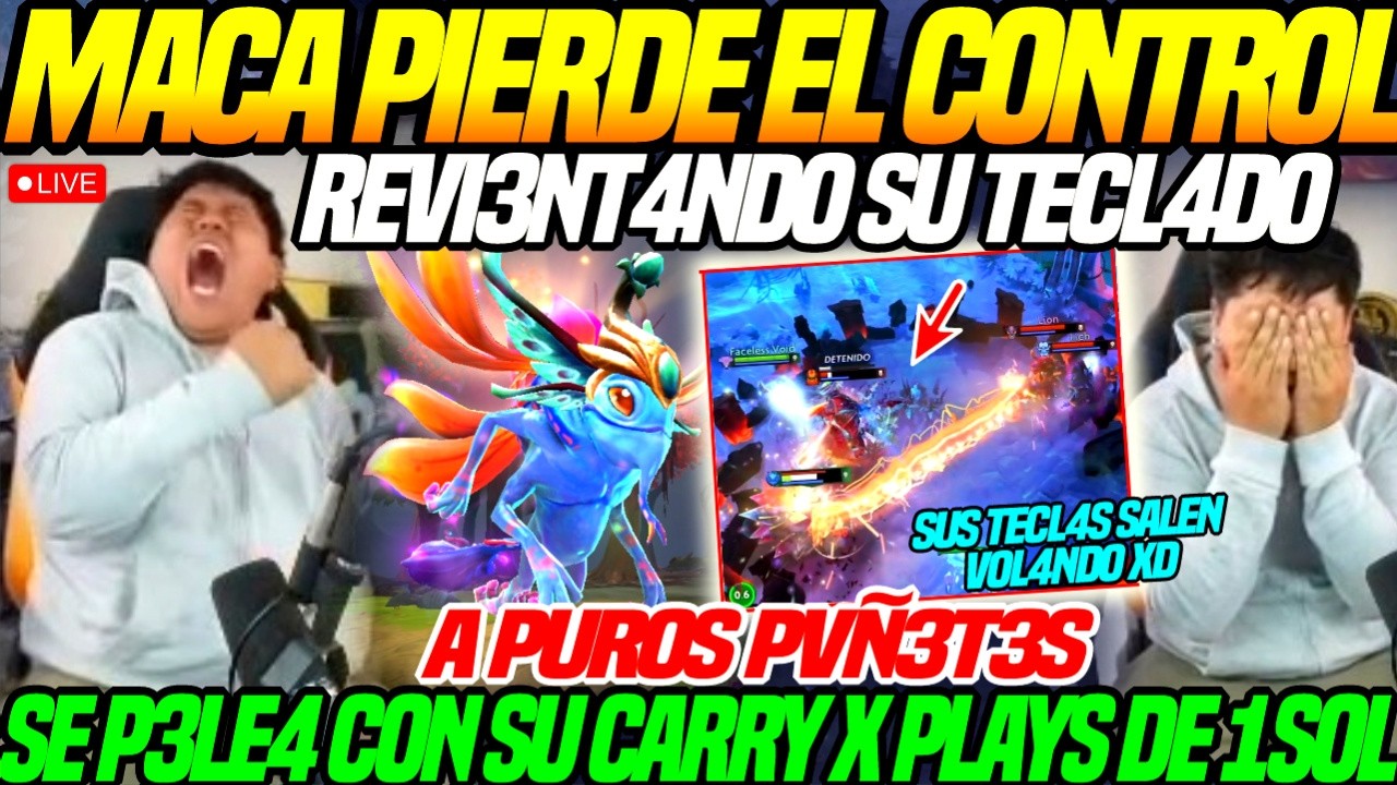 😲MACARIUS PIERDE los P4PELES😲R3VENT4NDO su TECL4DO a PV&Ntilde;ET3S, se PELE4 con su HC x hacer PLAYS 1 sol