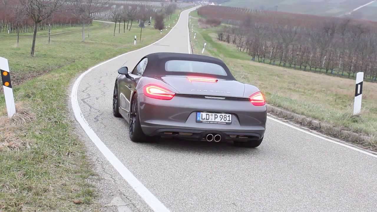 Porsche 981 Boxster with Performance Exhaust System by Cargraphic
