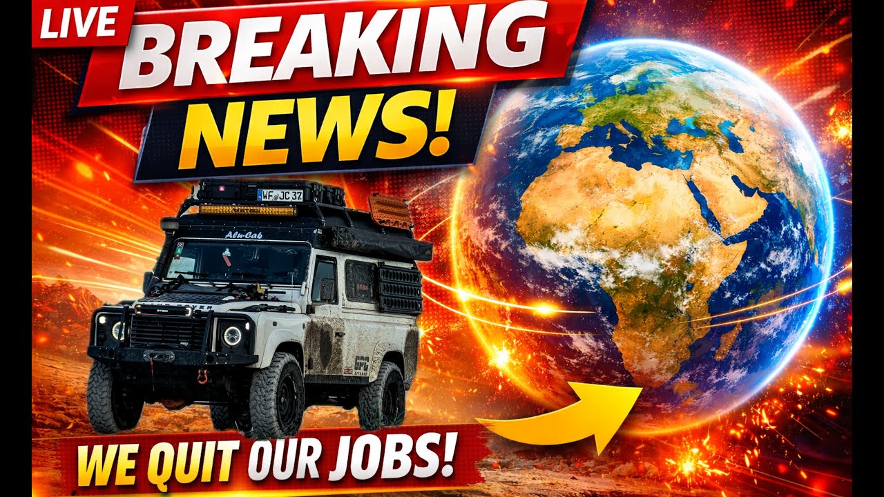 Breaking News - Wir haben alles hinter uns gelassen! Raus aus dem 9 to 5 und ab ins Abenteuer!