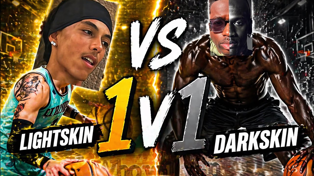 Dark skin V.S. Lightskin 1v1🏀