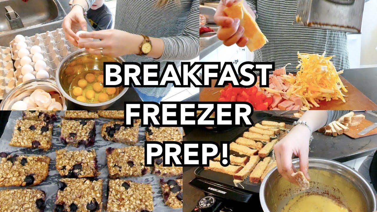 BREAKFAST FREEZER MEAL PREP! | 3 EASY LARGE FAMILY RECIPES