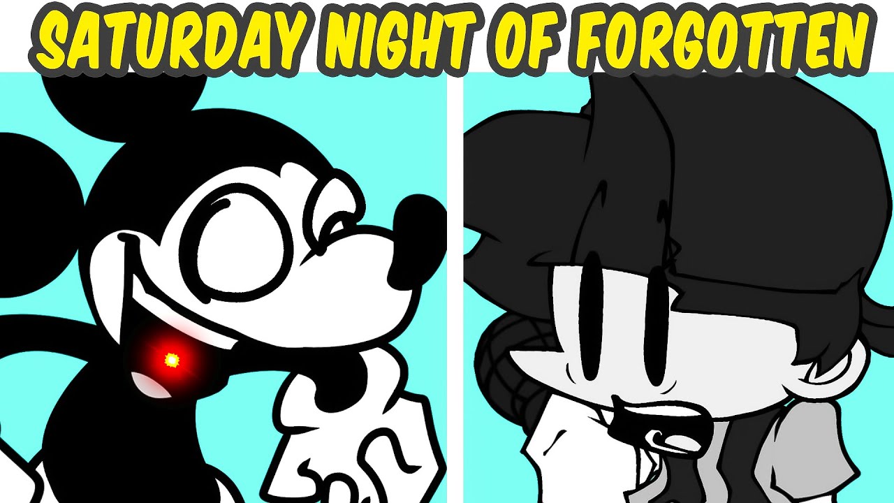 Friday Night Funkin VS New Mickey Mouse - Saturday Night of Forgotten DEMO WEEK + Cutscene (FNF MOD)