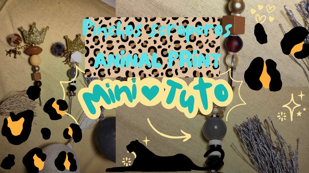 PINCHOS SCRAPEROS ANIMAL PRINT