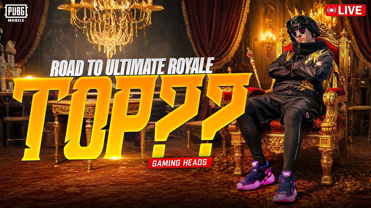 RANK #4 IN ULTIMATE ROYALE | LEGEND DONE ROAD TO TOP ??  | GAMING HEADS LIVE