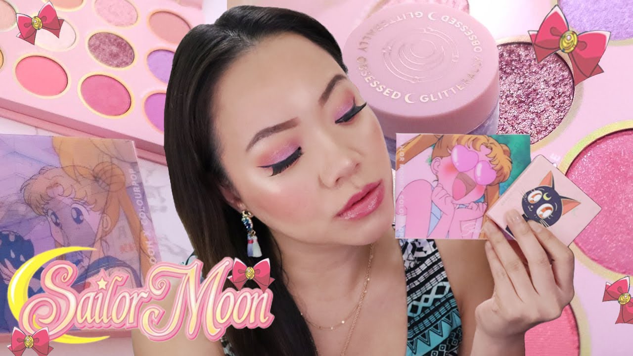 Sailor Moon x ColourPop Collection 🌙| Eyeshadow Palette, Blush & Glitter-gel (Review) | AnnieKoyo