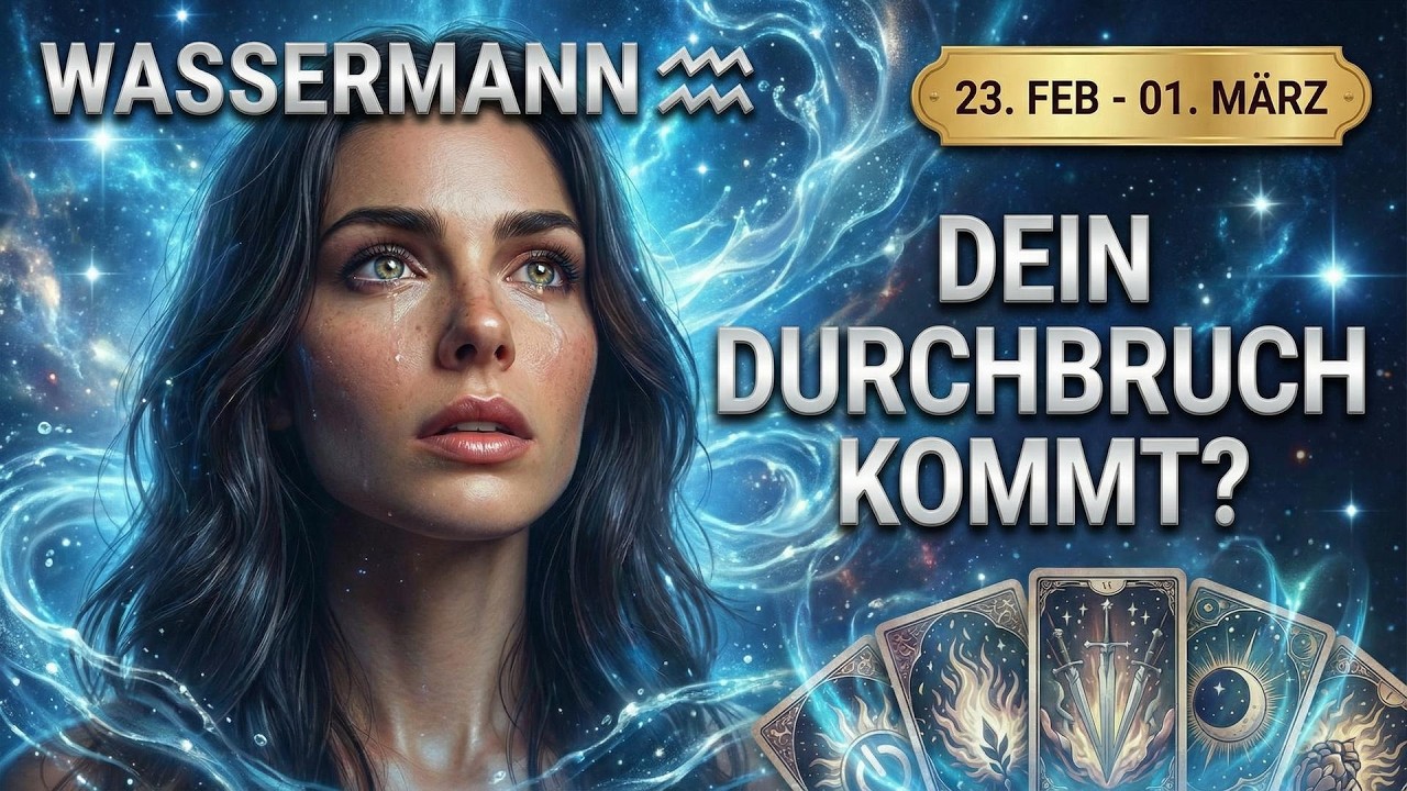 WASSERMANN ♒ 23. FEB – 01. MÄRZ: DEIN DURCHBRUCH KOMMT? ✨ Liebe, Beruf & Tarot-Orakel