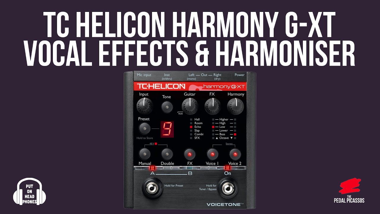 TC HELICON HARMONY G-XT VOCAL EFFECTS & HARMONISER