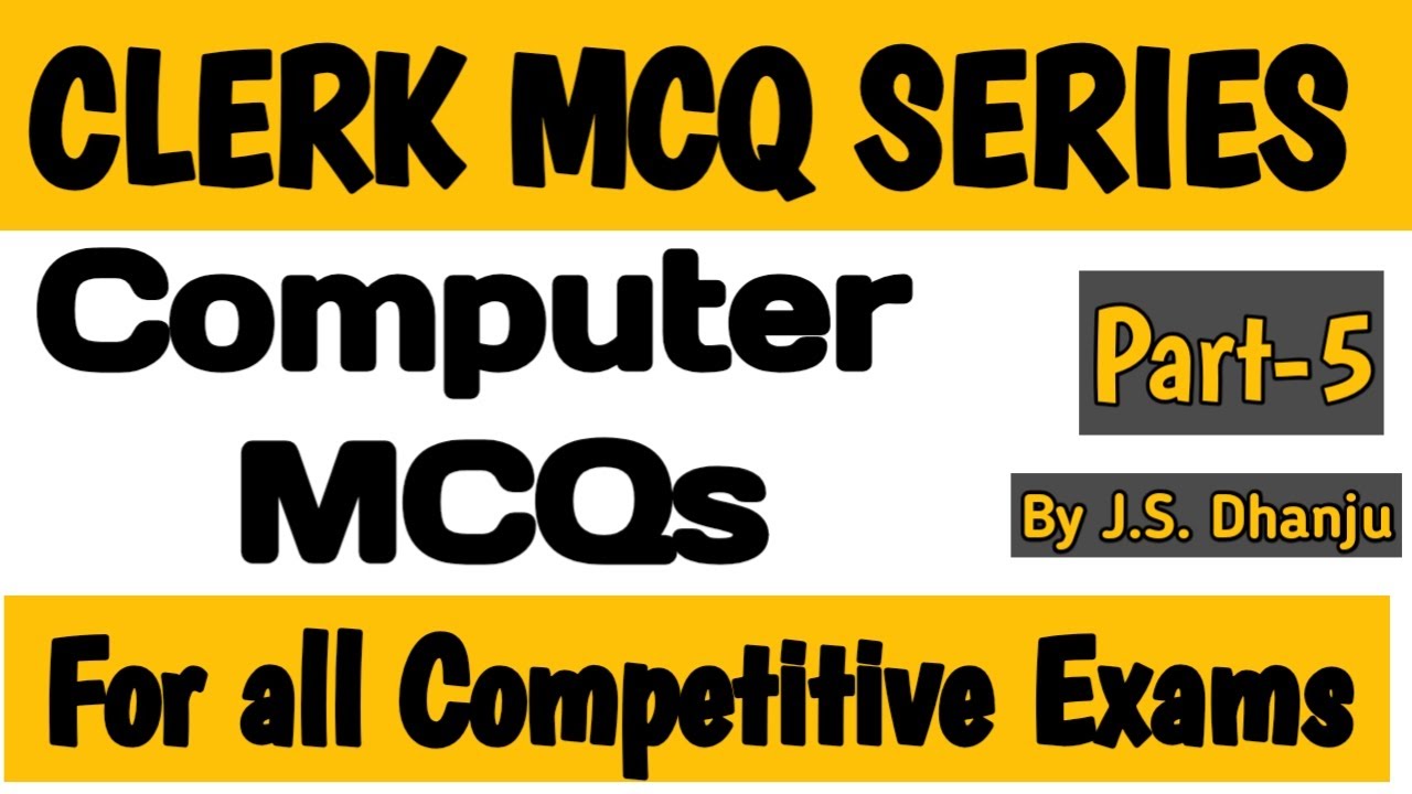 Clerk Computer mcqs | Computer mcq Questions and Answers | SBI Clerk | Student Success Channel
