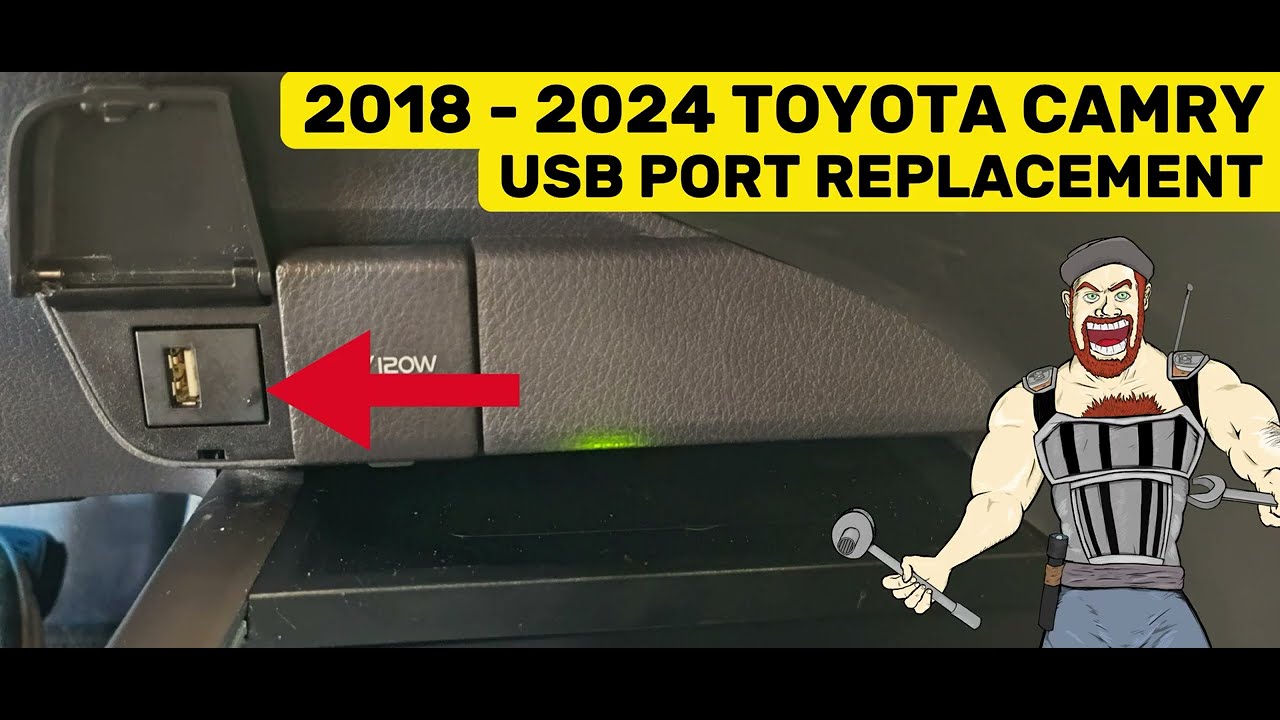 РУКОВОДСТВО ПО ЗАМЕНЕ USB-ПОРТА МЕДИА ДЛЯ TOYOTA CAMRY 2018–2024 ГОДОВ