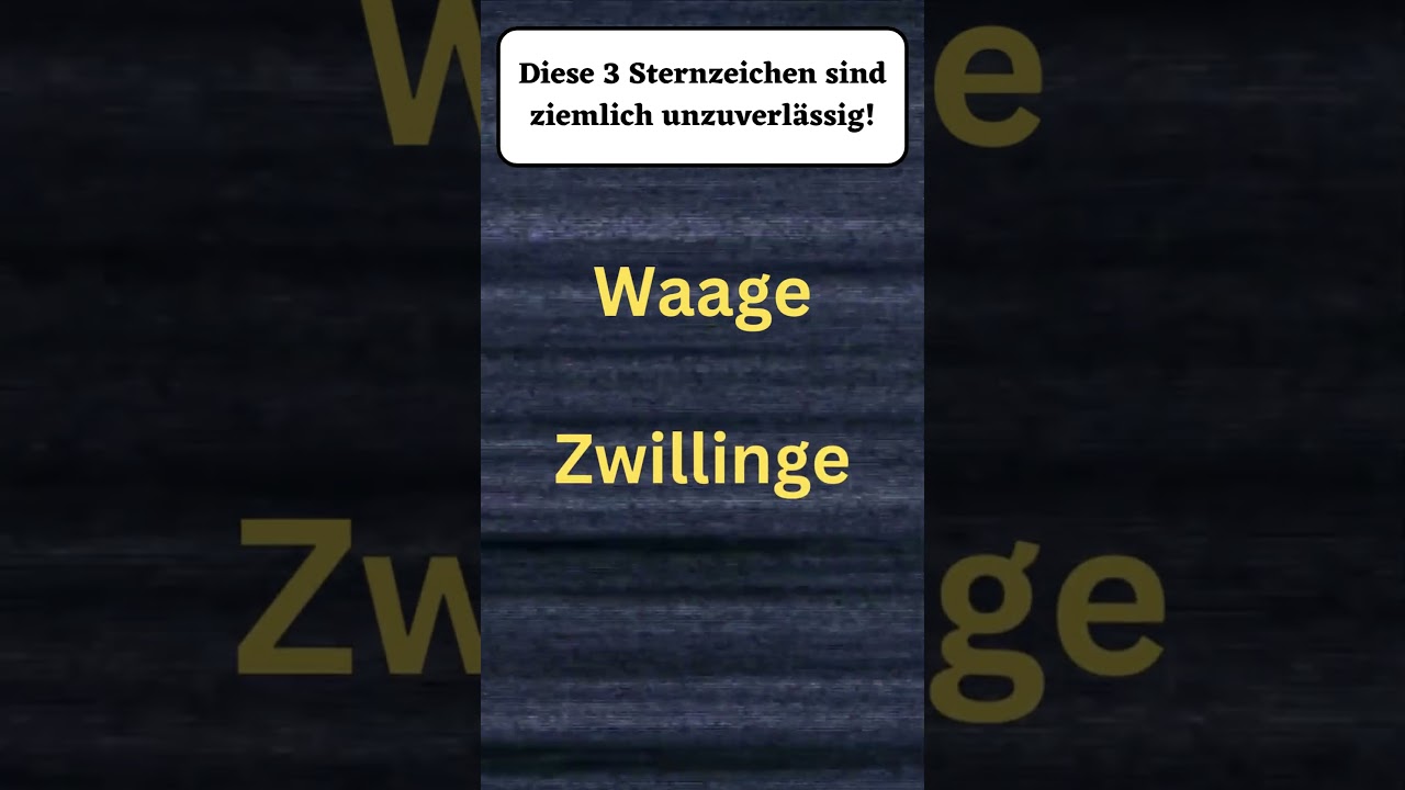 Diese 3 Sternzeichen sind ziemlich unzuverl&auml;ssig!