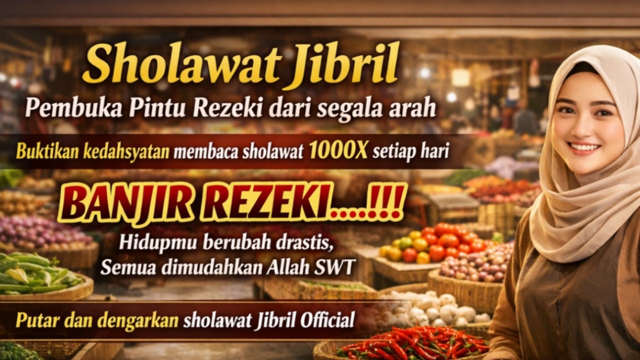 🔴 Live Sholawat Jibril 1000X Penarik Rezeki Paling Mustajab | Sholawat Jibril Official