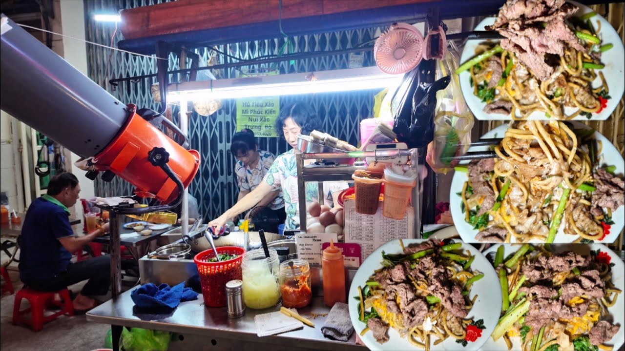 Hủ tiếu,Mì Phúc kiến Xào Áp Chảo Rất Thơm Ngon,Bò Mềm,Nước Chấm Ngon,Gốc Hoa Q5