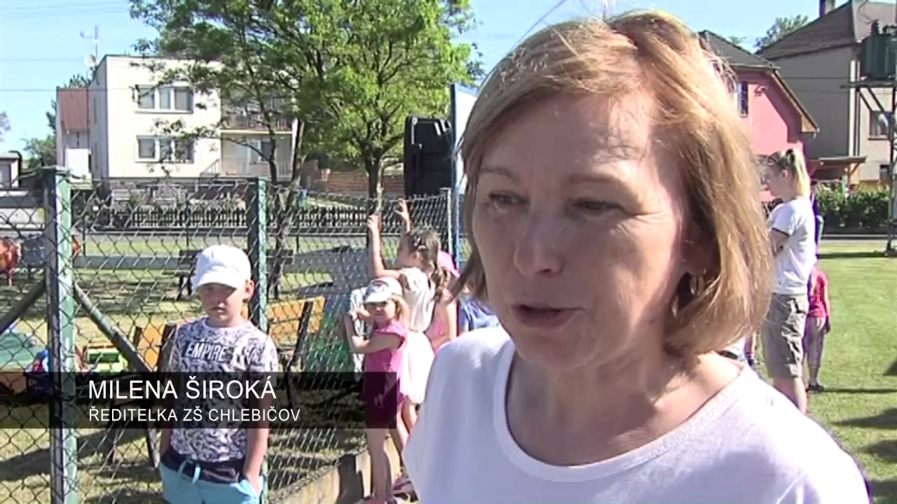 Chlebičov - Otevření dětského hřiště   Hlucinsko.TV