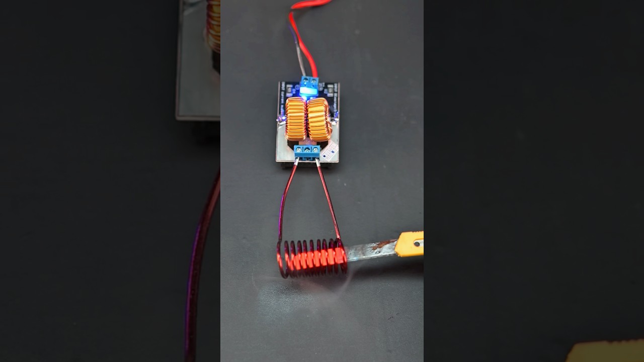 How Induction Heating Modules Work | 5V-12V Induction Heating Power Module: Demo & Review #shorts