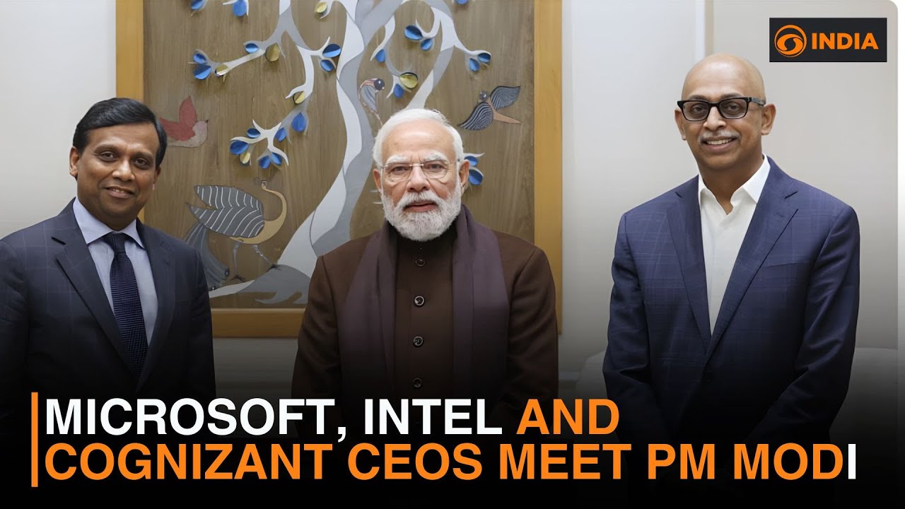 Microsoft, Intel and Cognizant CEOs meet PM Modi