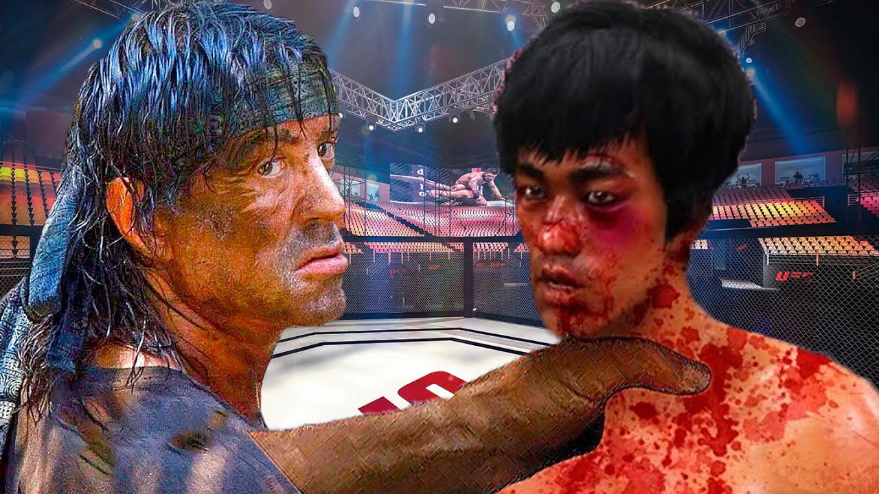 Bruce Lee vs Rembo - Martial Fights