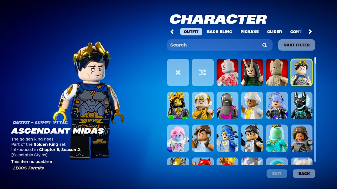 ALL LEGO FORTNITE SKINS!