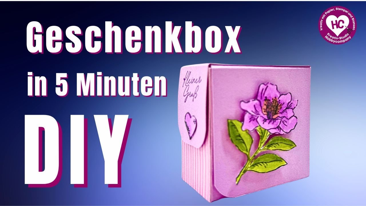 Einfache, kleine Geschenkbox - DIY in wenigen Schritten