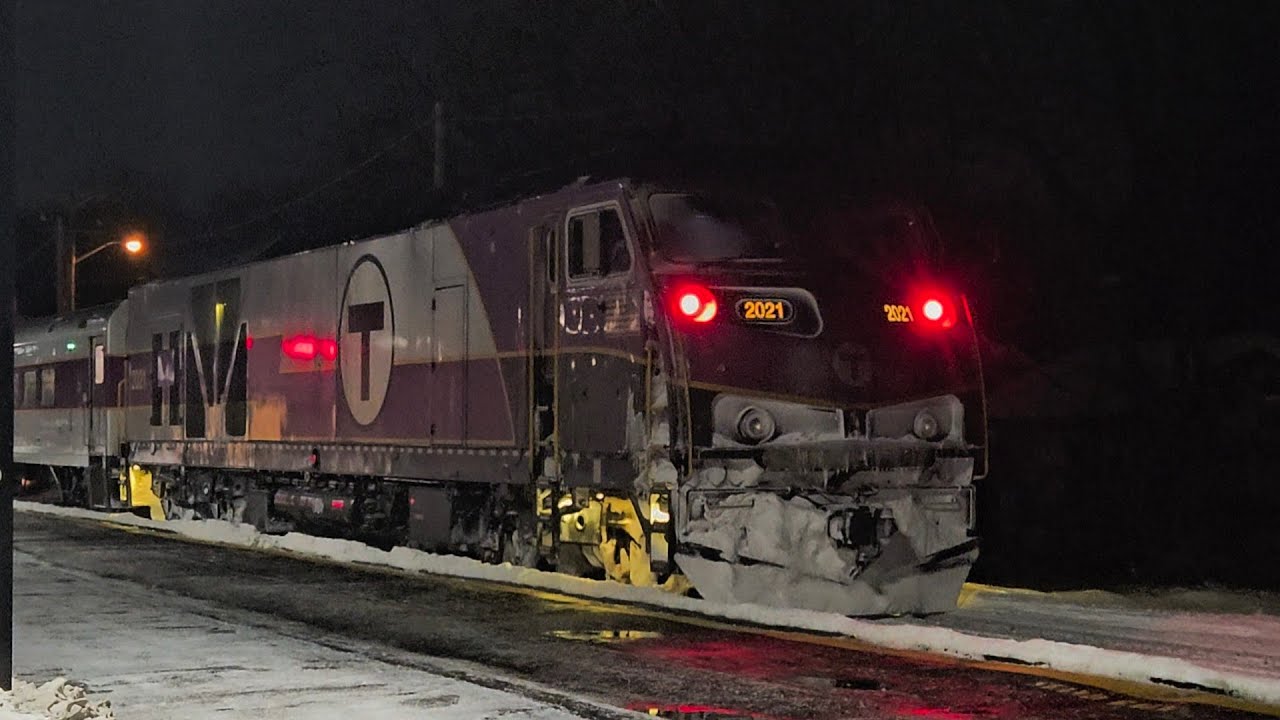 MBTA Commuter Rail #277, #282 & #285 -  Ballardvale Station - January 27, 2026