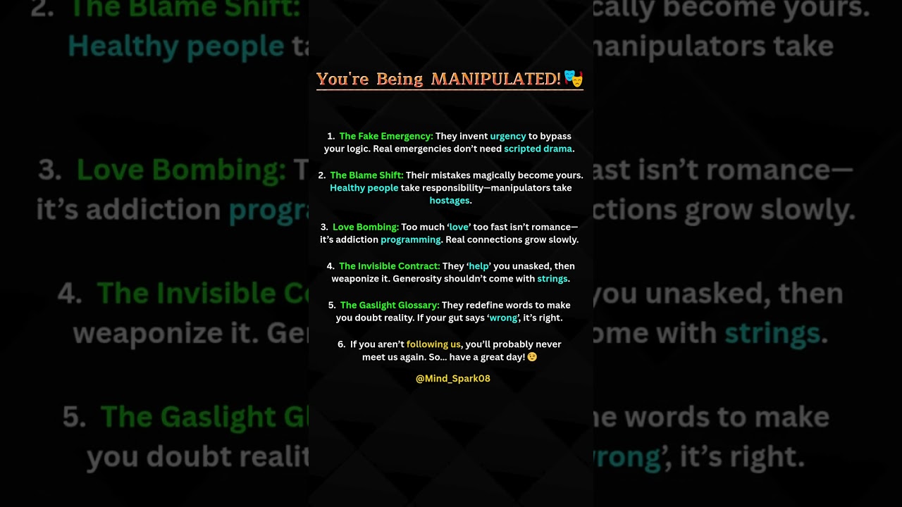 5 Manipulation Tactics People Are Using On You Right Now