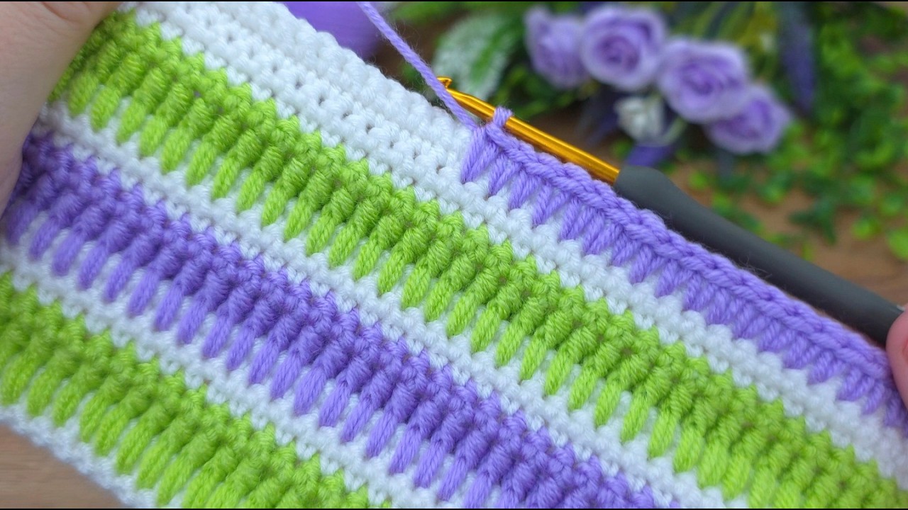 Fast and Easy Crochet Baby Blanket with Stunning Colors