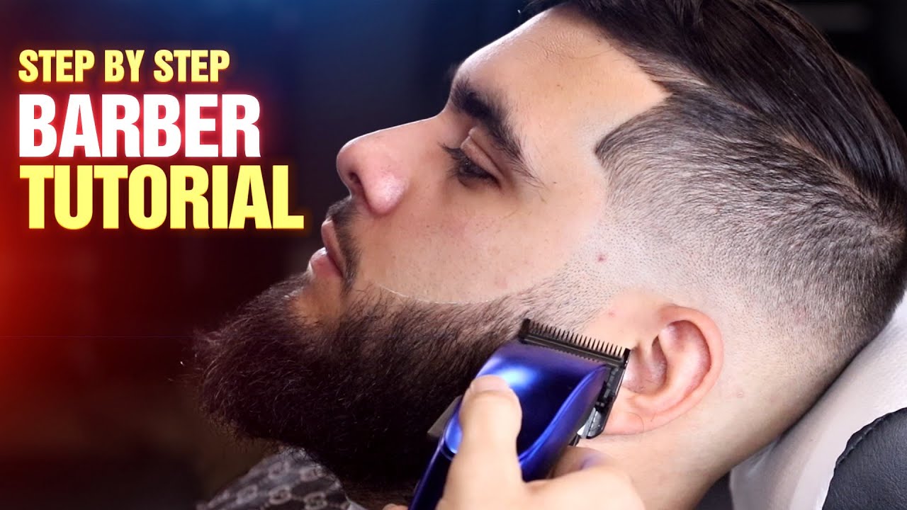 SIMPLE Mid Fade With Beard Work Tutorial
