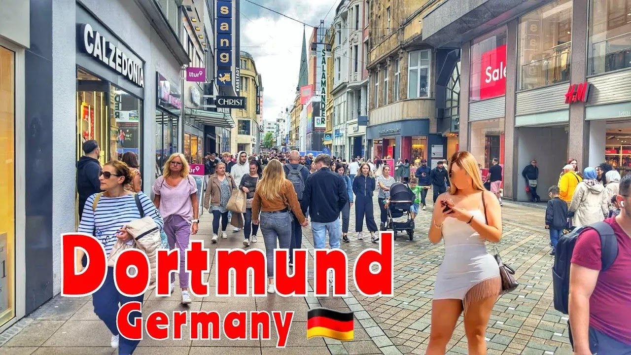 Dortmund,Germany/Walking tour in Dortmund city in Germany 4K HDR