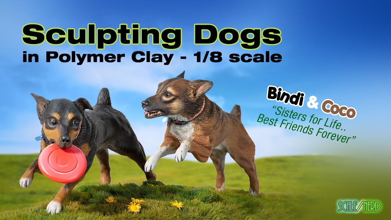 Sculpting Dogs in Polymer Clay - Bindi & Coco