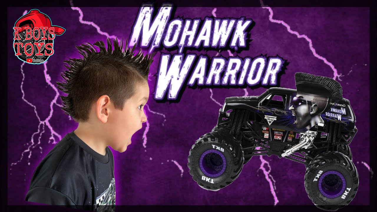MOHAWK WARRIOR Monster Truck Freestyle and Monster Jam Racing!!