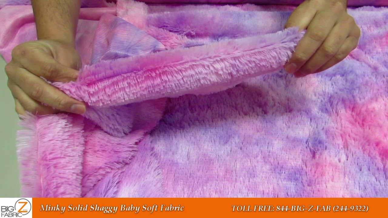SOLID SHAGGY MINKY FABRIC