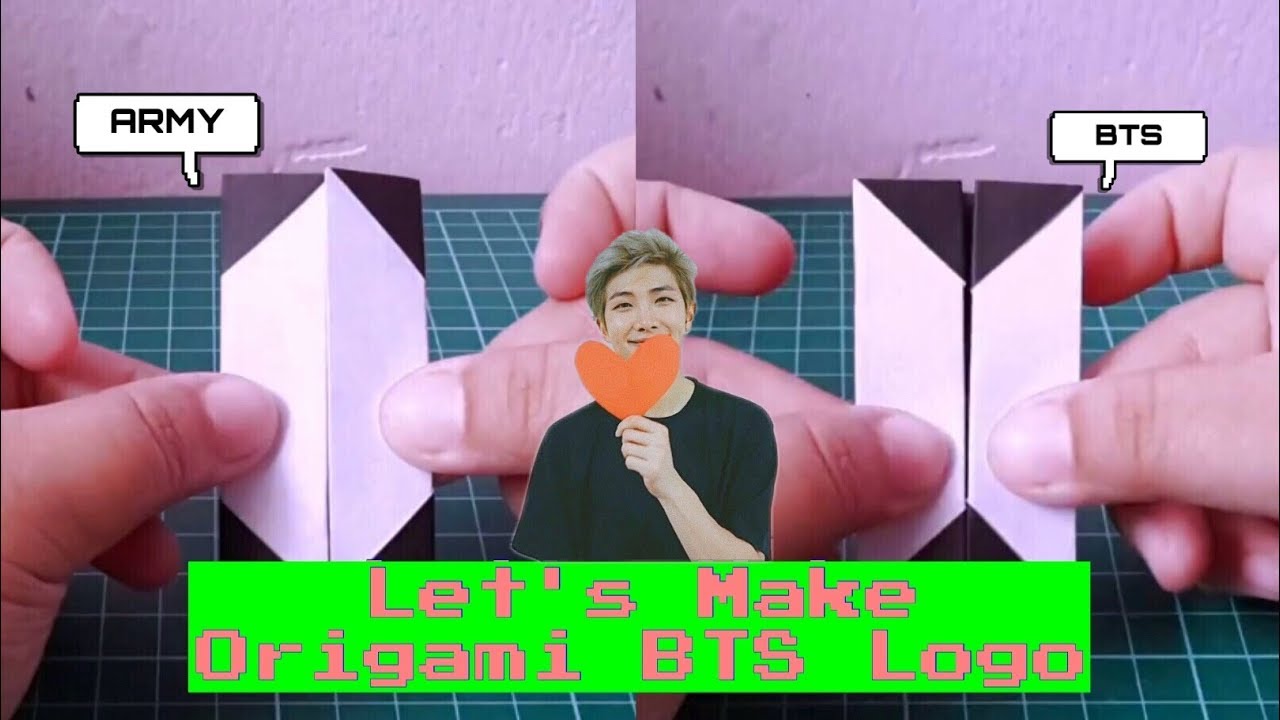 [Orikame] Let's Make Origami BTS (방탄소년단) Logo | Tutorial w/ ENG SUB